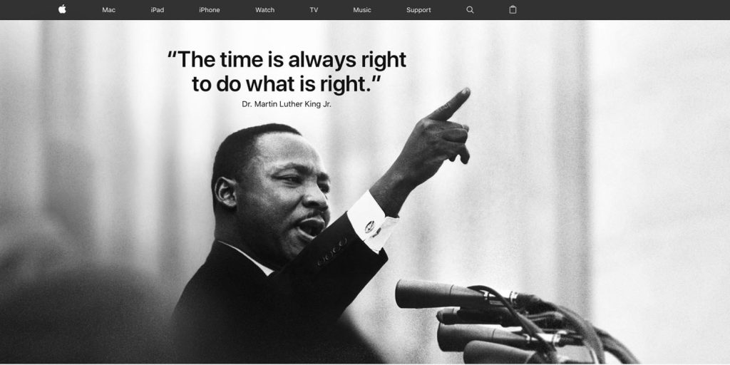 Martin Luther King apple