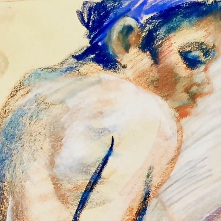 Compressed color pastel (detail) 2015