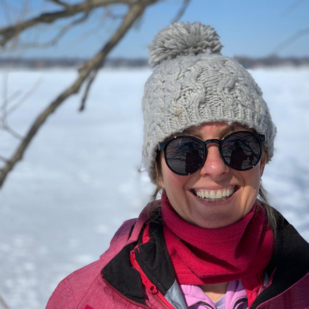 Afternoon of snowshoeing to our favourite anchorage…