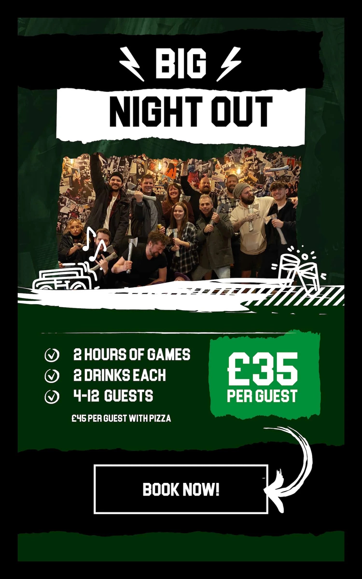 Johnny Dough's, the best restaurant in Llandudno, serves direct to Johnny Throws.
