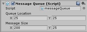 Queue Location and Message Size are pixel values.