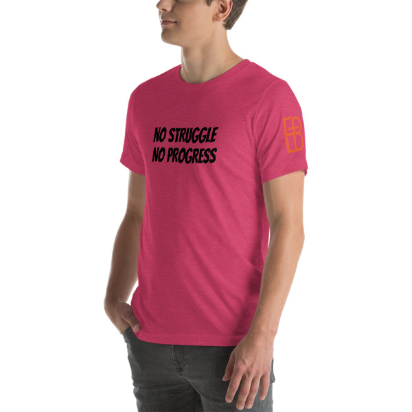 FB: Short-Sleeve Unisex T-Shirt - S.C. NO STRUGGLE (Black script) - Image 15