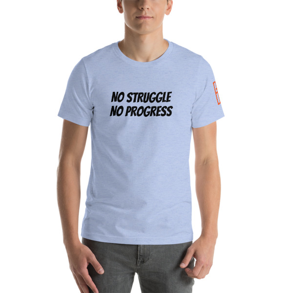 FB: Short-Sleeve Unisex T-Shirt - S.C. NO STRUGGLE (Black script) - Image 7