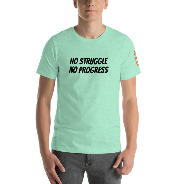 FB: Short-Sleeve Unisex T-Shirt - S.C. NO STRUGGLE (Black script) - Image 10