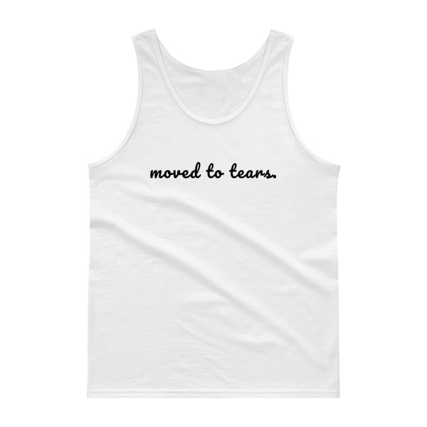 FB: Tank top – MOVED TO TEARS (Black script) - Image 1