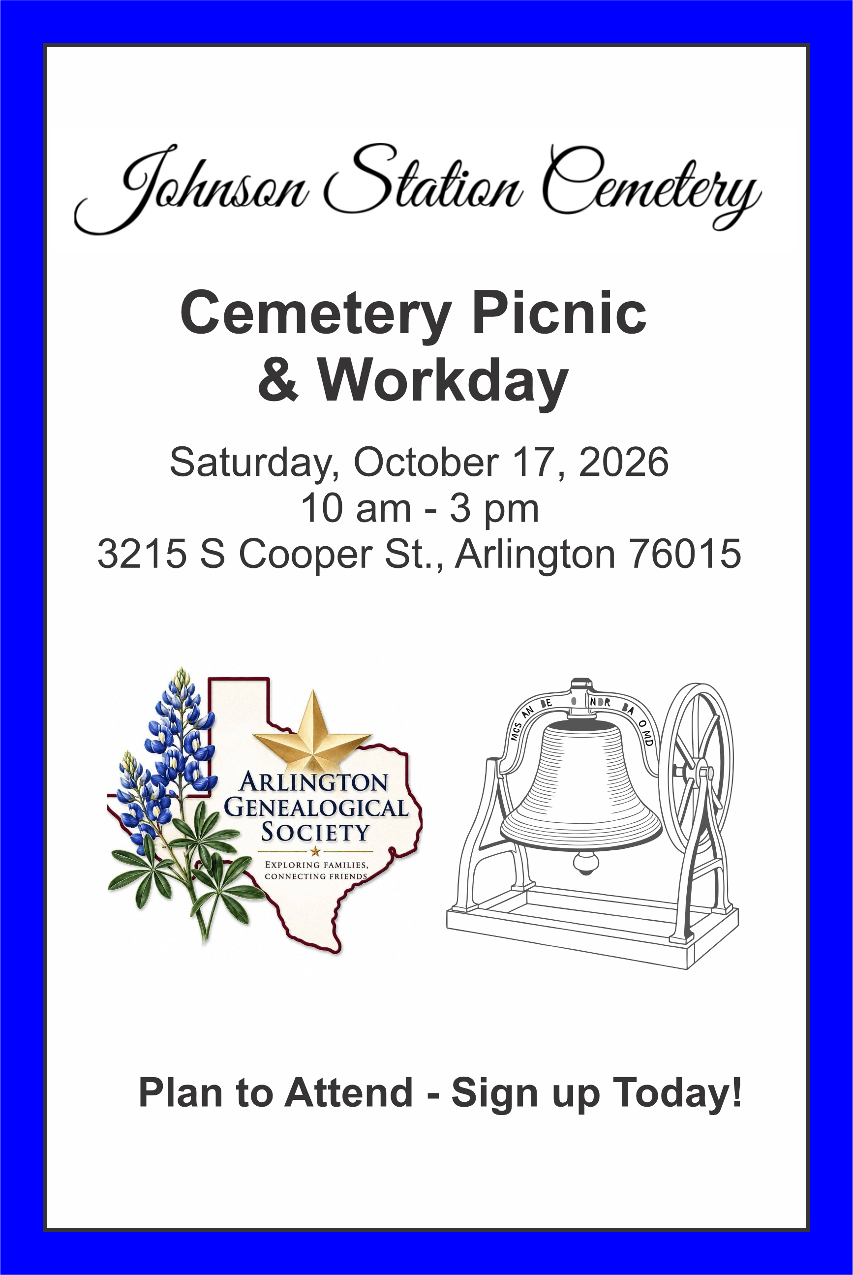 2026 Picnic & Cemetery Workday