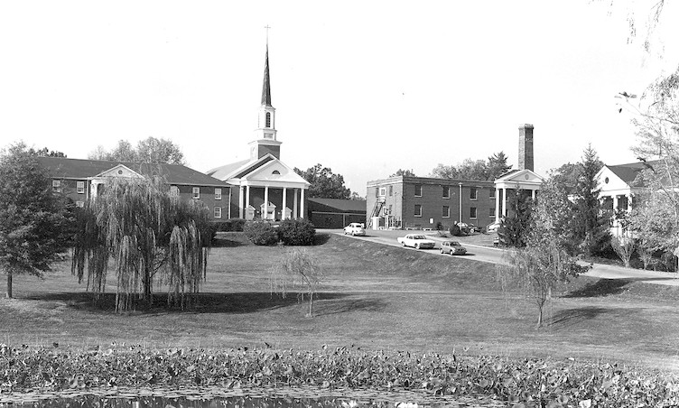 a view up the hill at Johnson's Tennessee campus