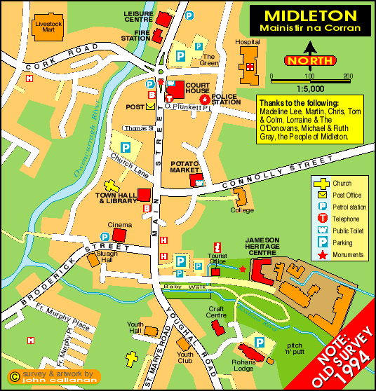 MIDLETON MAP Mainistir Na Corran Midleton 