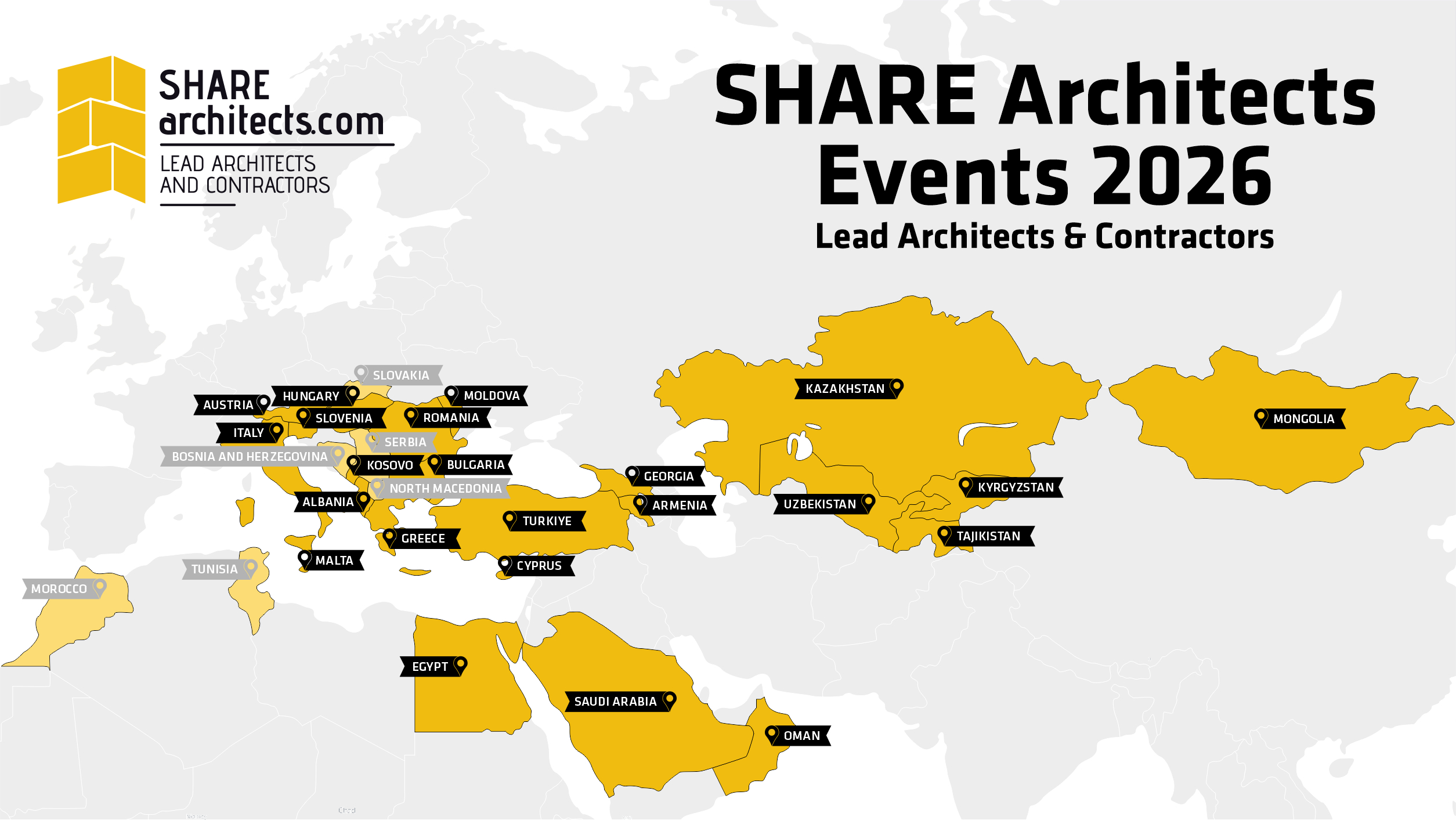 SHARE ARCHITECTS Share World Map 2026 