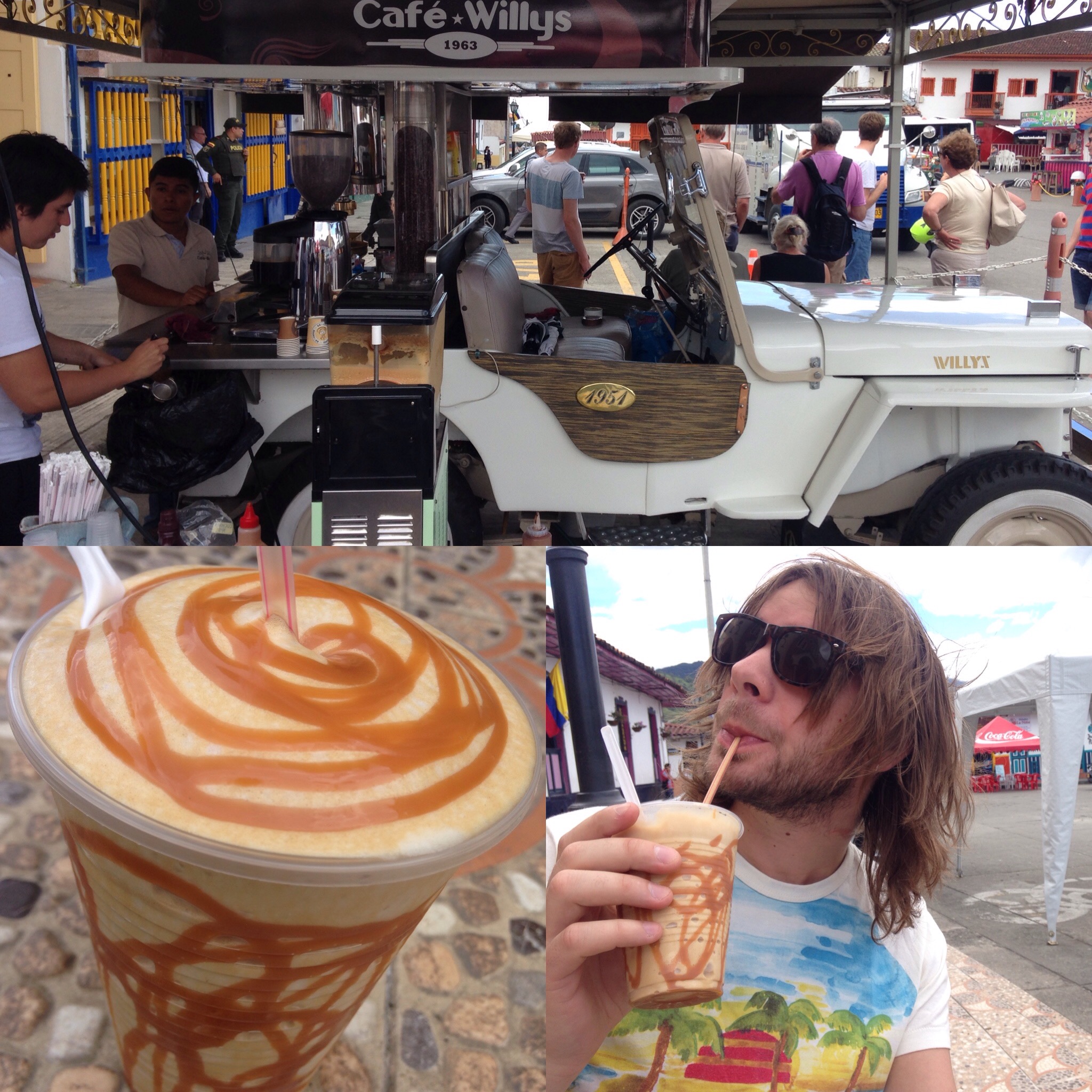 Iced coffee with caramelo from Café Willys!