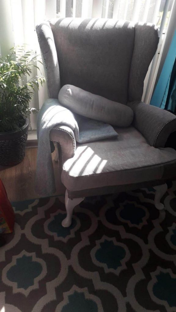 keeping busy at home sofa makeover