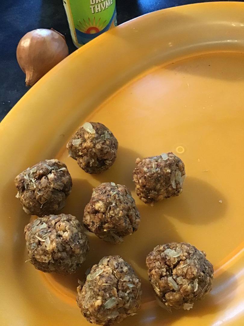 what your stuffing balls should look like