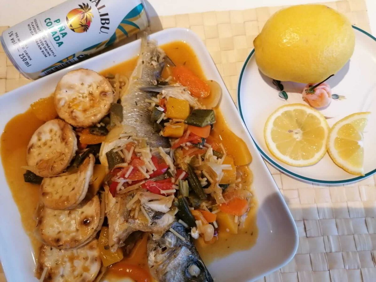 Hellshire style steamed fish and okra