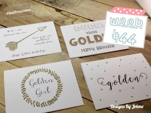 52 Weeks of Mail: Week #44 | Golden Birthday Card Collection
