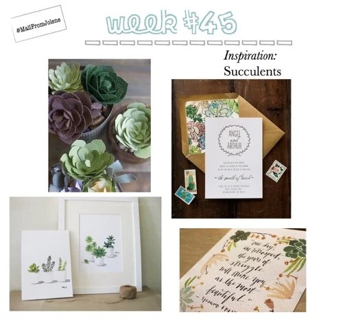 52 Weeks of Mail: Week # 45 Inspiration