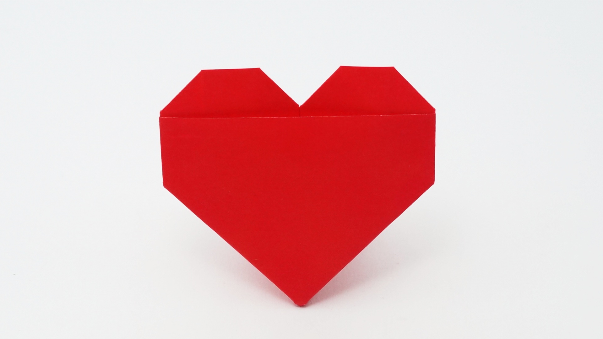 Origami Heart Stand Diagrams and Video Jo Nakashima