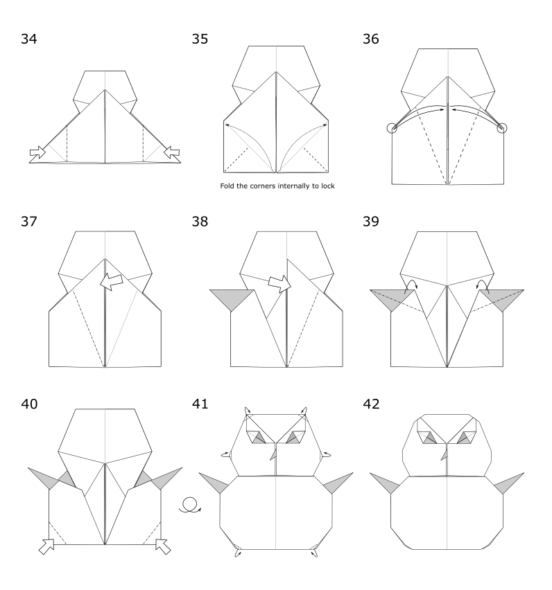 Origami snowman designed by jo nakashima (03/12/2017) difficulty level: Origami Snowman Jo Nakashima