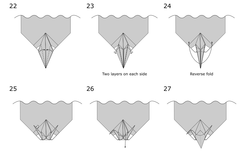 The less you handle the tp, the nicer the final project will look. Toilet Paper Crane Jo Nakashima