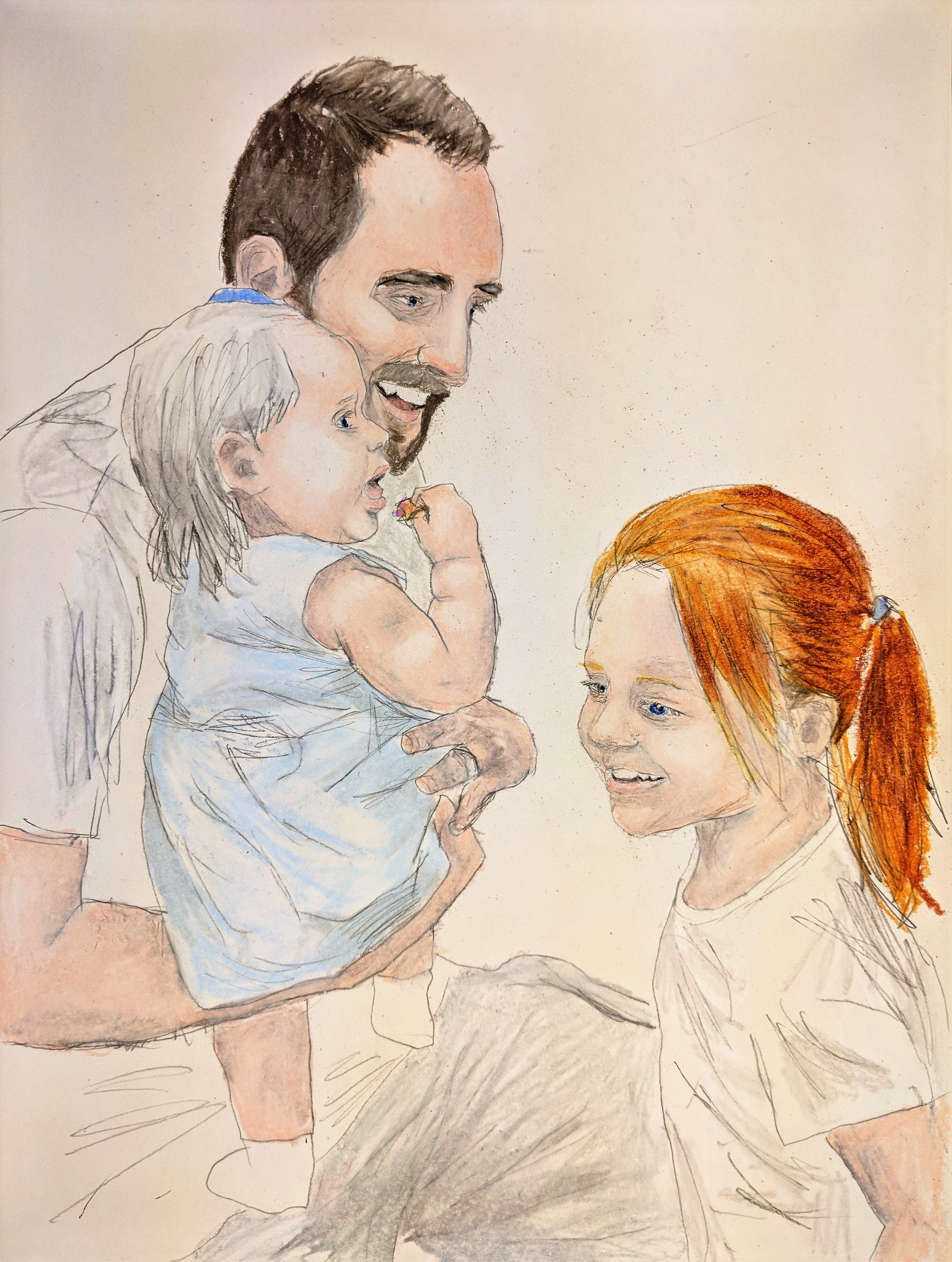 Dad and Two Daughters