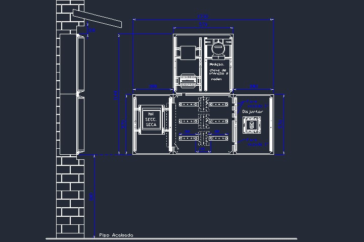 Caixa modular padrão EDP