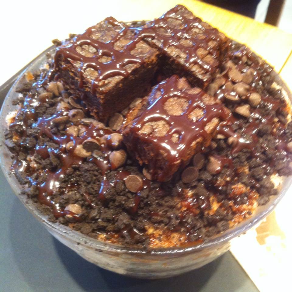 Chocolate bingsu!