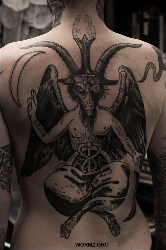 Baphomet e duas mina nuas tatuagem 50 Baphomet Tattoo Ideas Tattoos Satanic Tattoos Body Art Tattoos