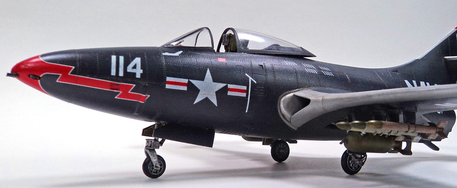 Trumpeter 1/48 F9F-2 Panther- A Cat Ready For The Cat – JonBius.com
