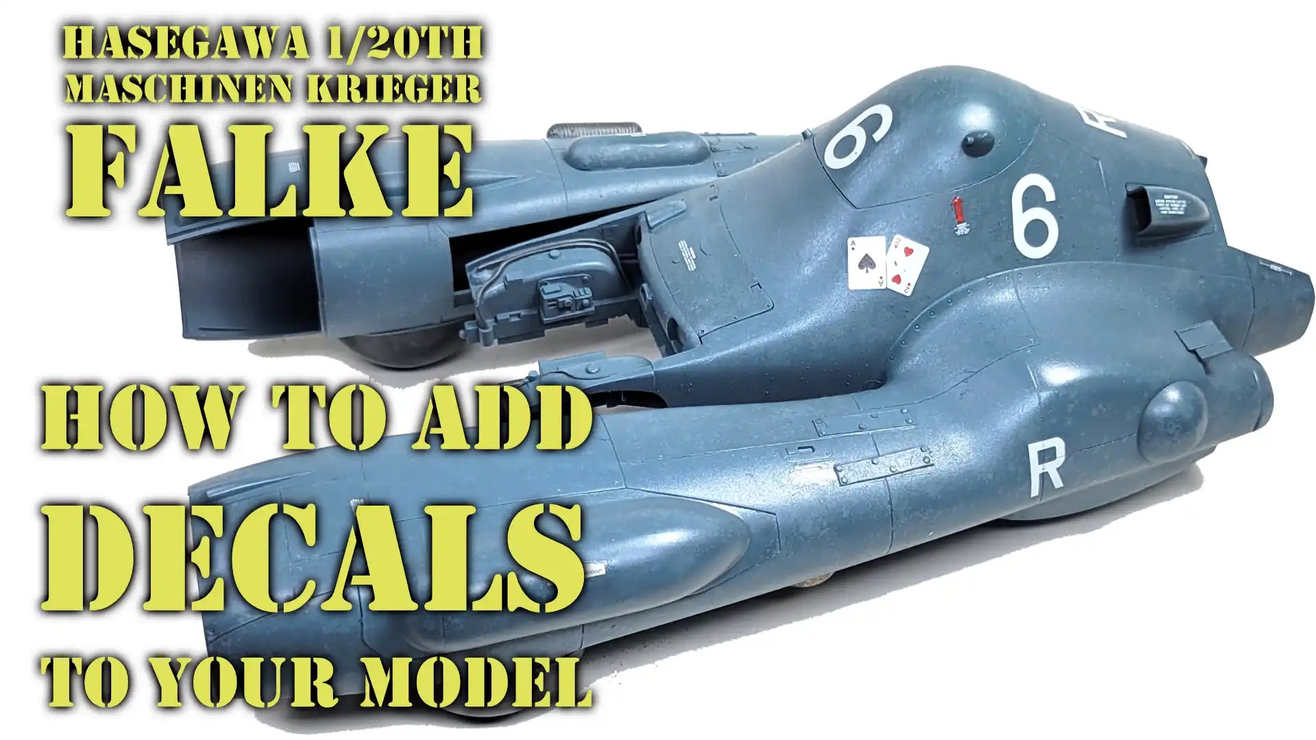Hasegawa Ma.K Falke Part 5 – Adding Decals To A Model