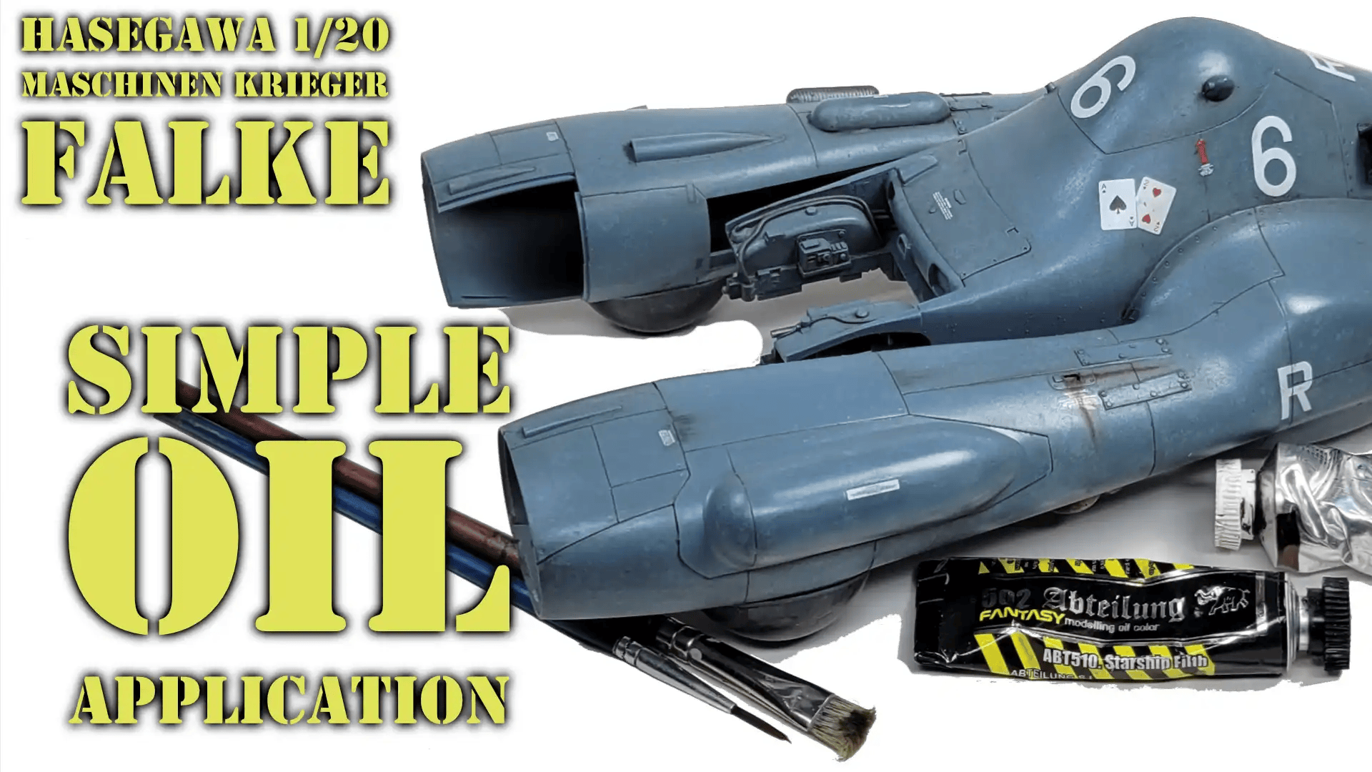 Hasegawa Ma.K Falke Part 6 – Simple Oil Application