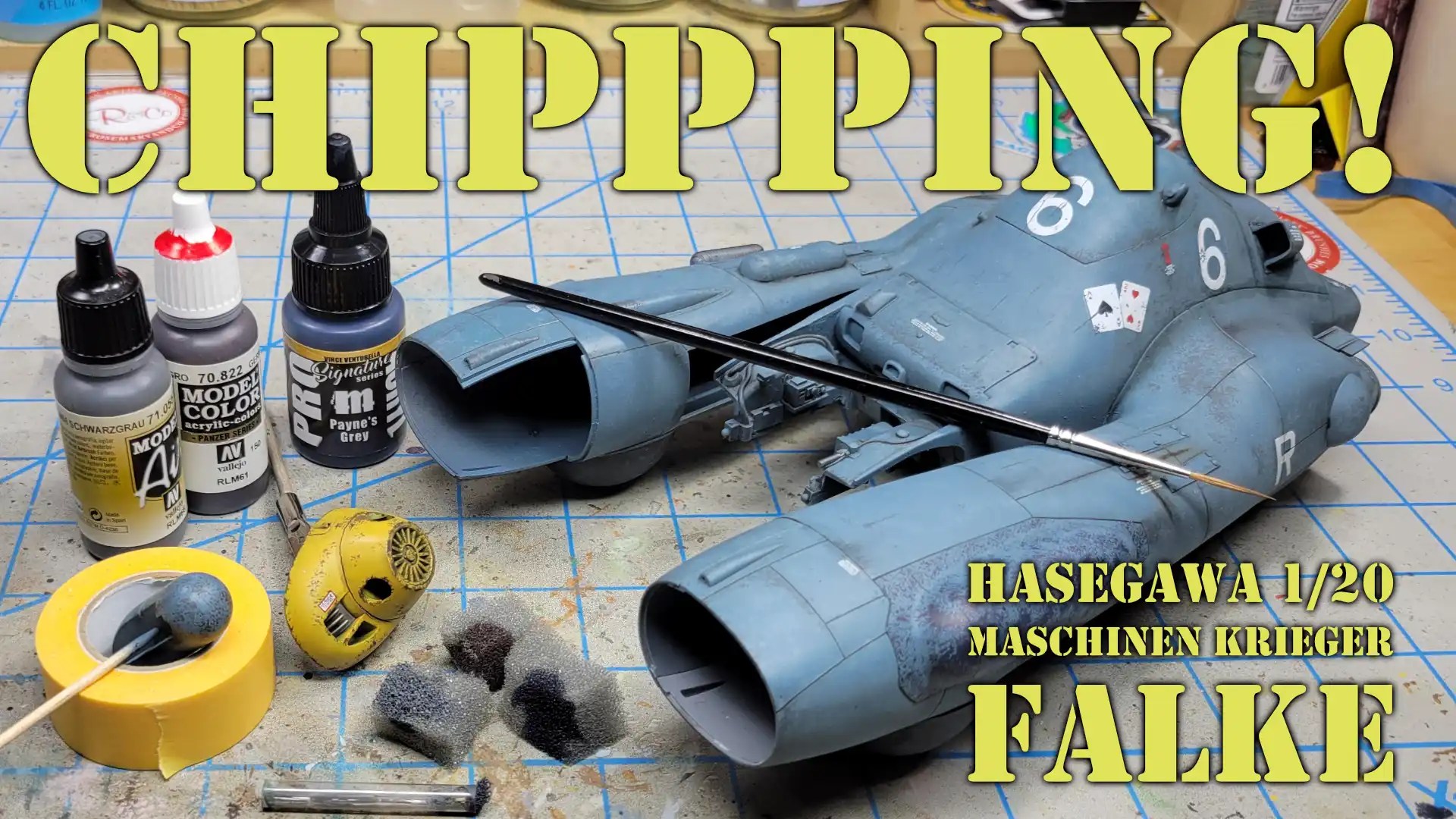 Hasegawa Ma.K Falke Part 7 – Chipping