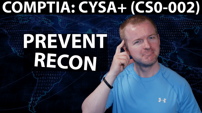 Prevent Network Reconnaissance