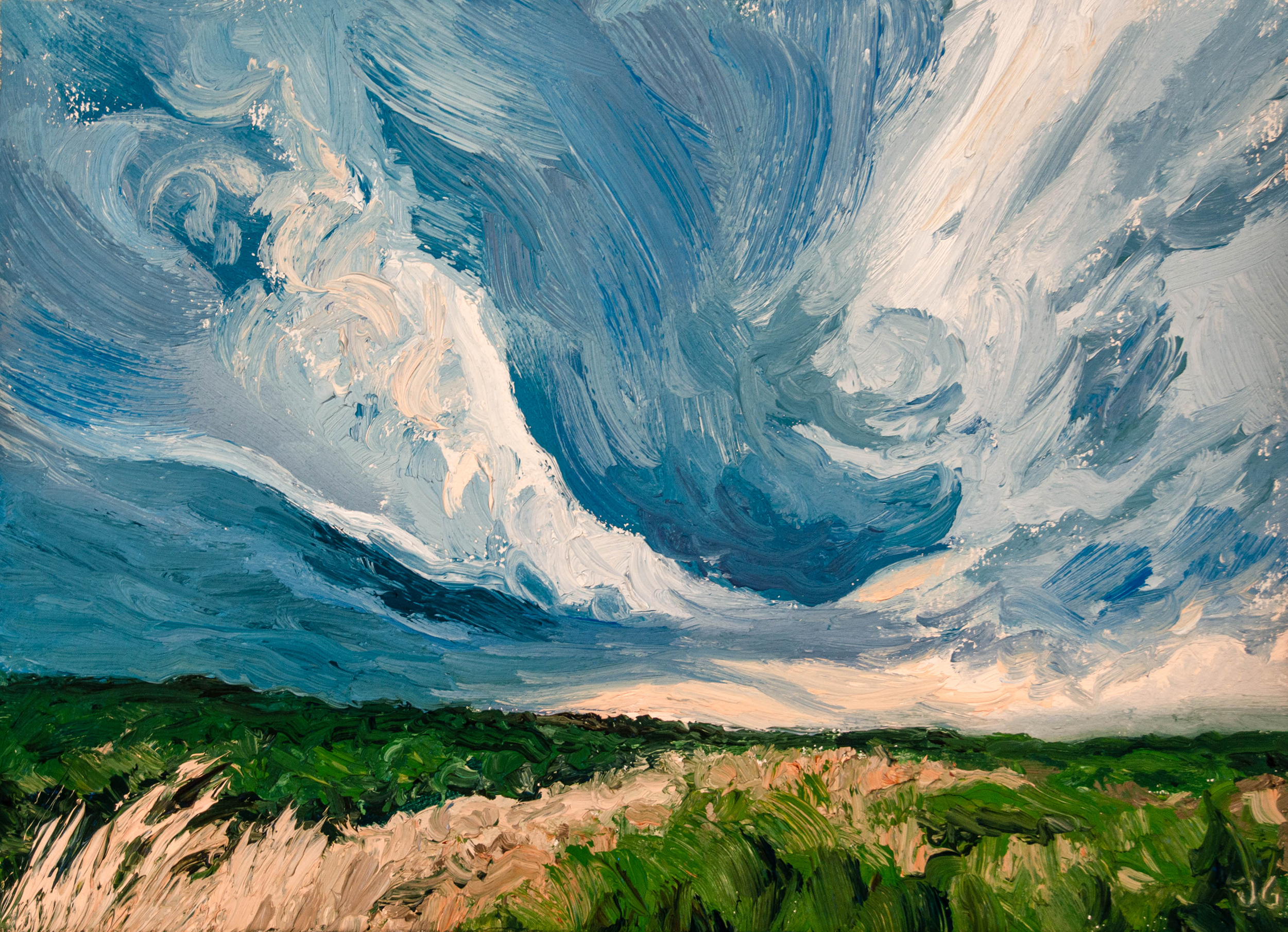 Summer Stormclouds No. 1, original oil painting by Jonathan Goodding
