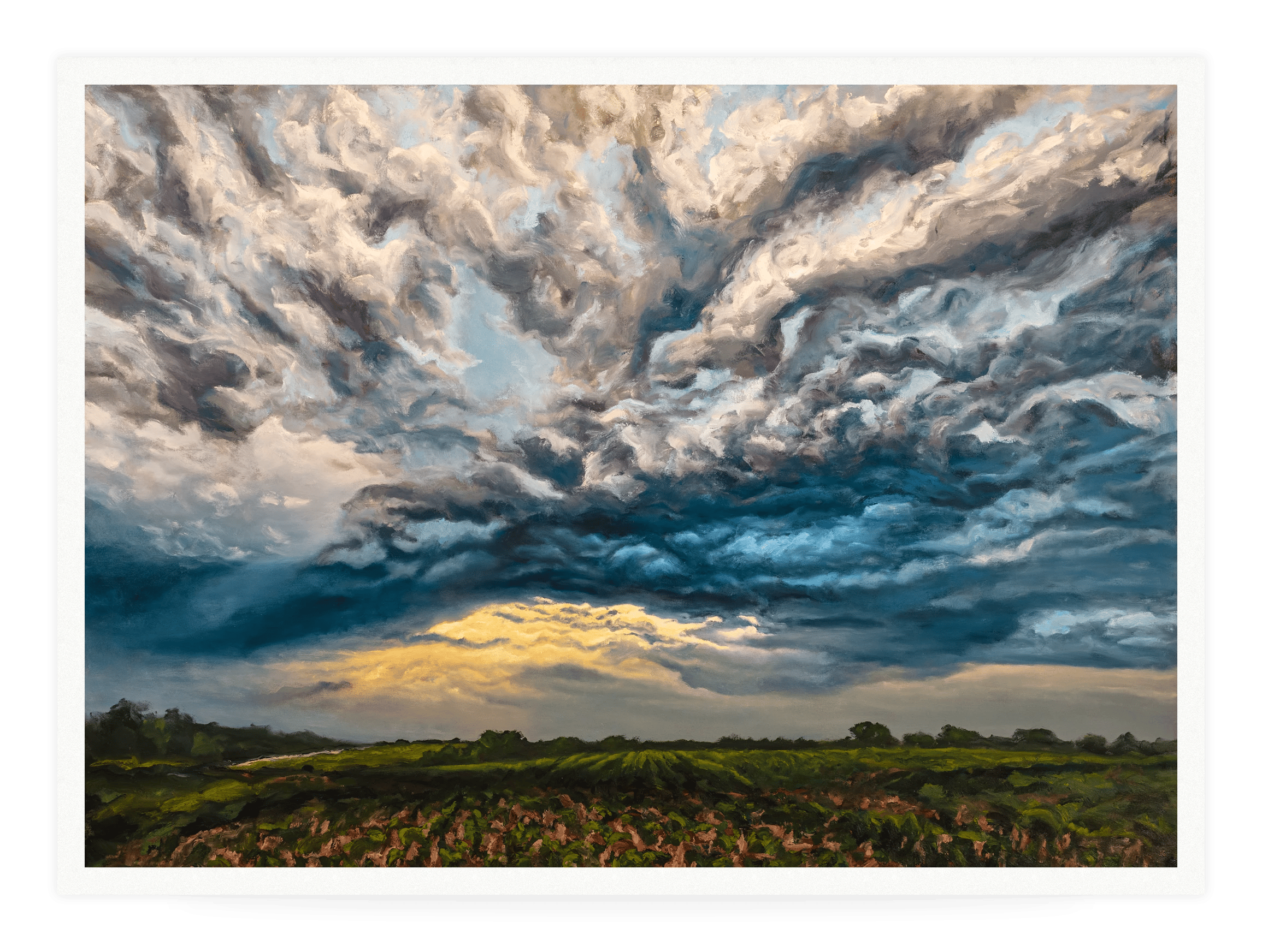 Formations, Mid-Summer, print of an original oil painting by Jonathan Goodding