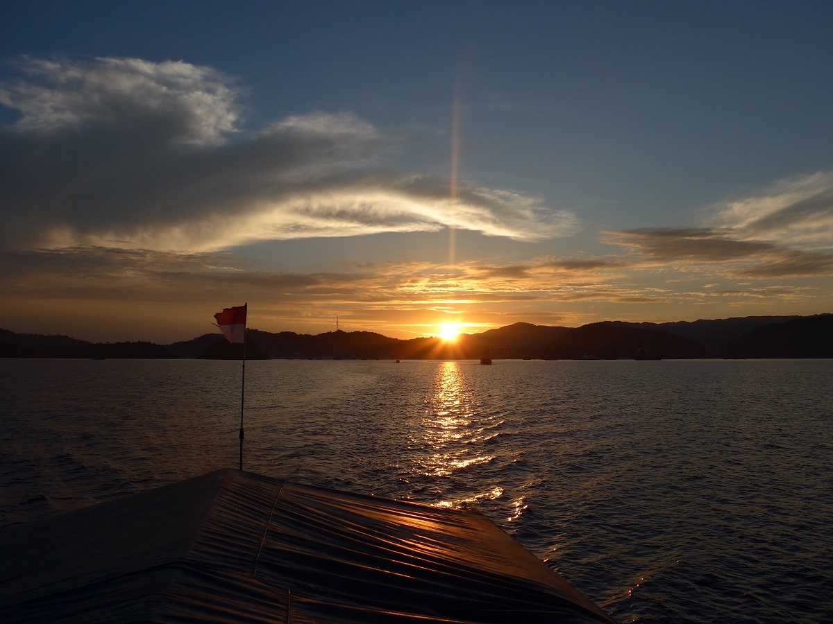 Blick auf den Sonnenaufgang
