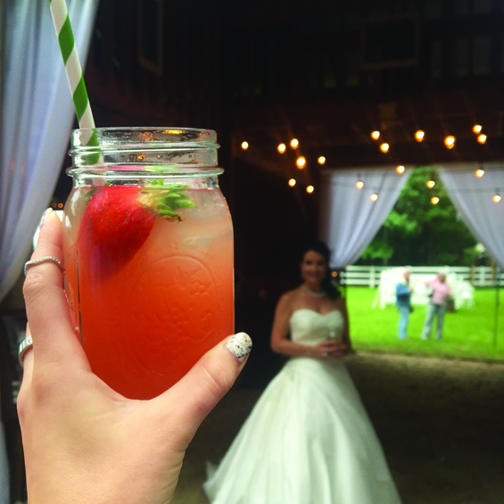 Barn Wedding in The Woodlands, Texas cheers to the bride