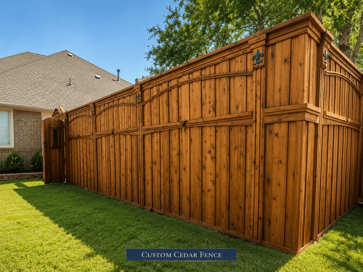 Custom cedar fence project