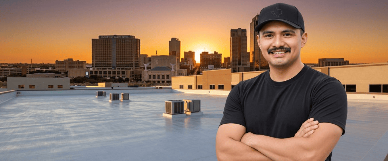 Jon on a commercial rooftop