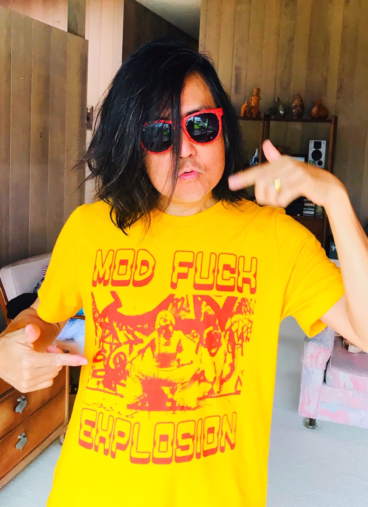 GOLD MOD FUCK EXPLOSION TEE - JON MORITSUGU