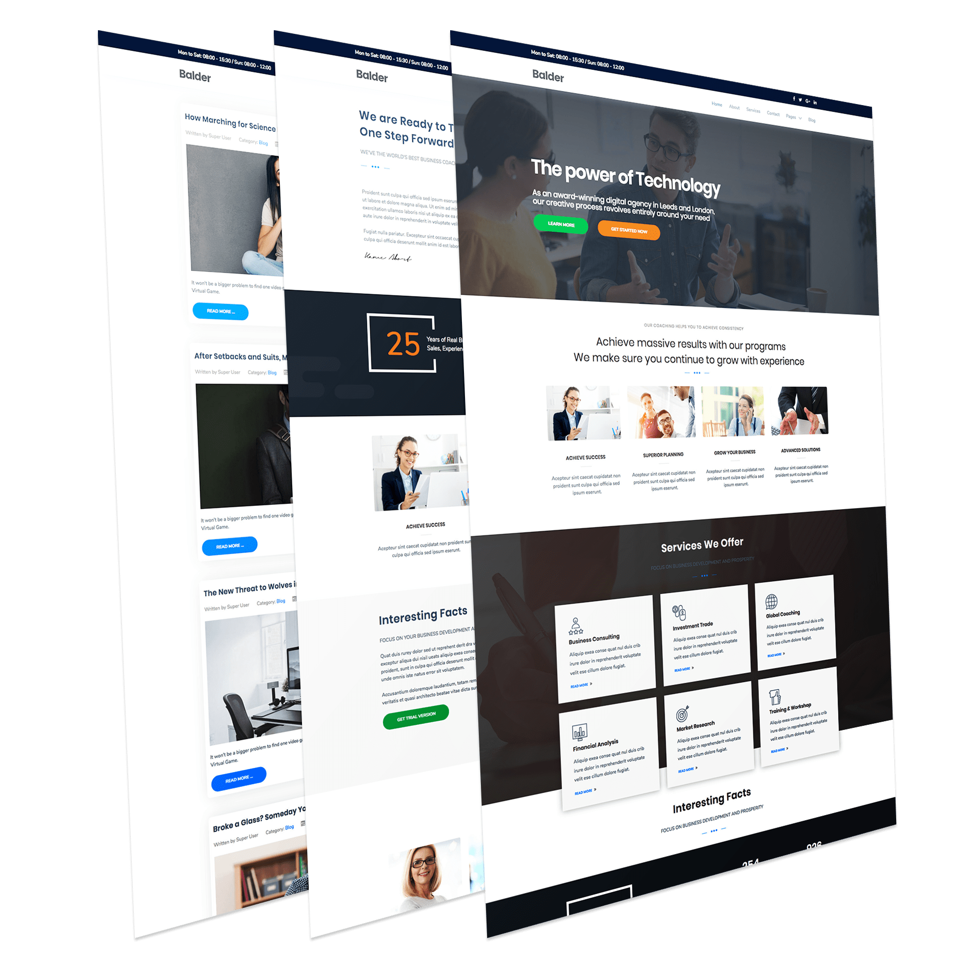 Balder Free Business Corporate Joomla Template