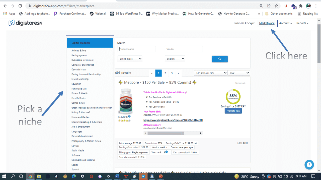 ứng dụng digistore24