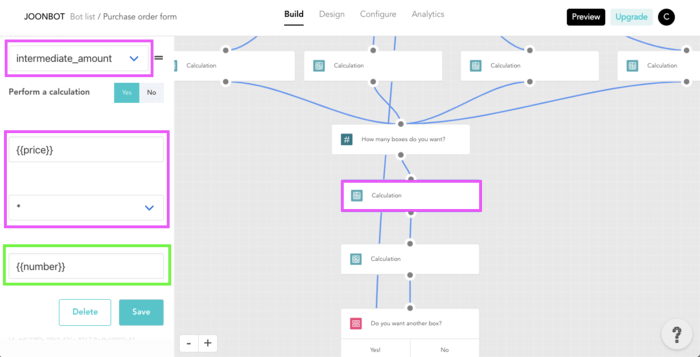 Calculations are easy to do with Joonbot compared to Botstar alternative.