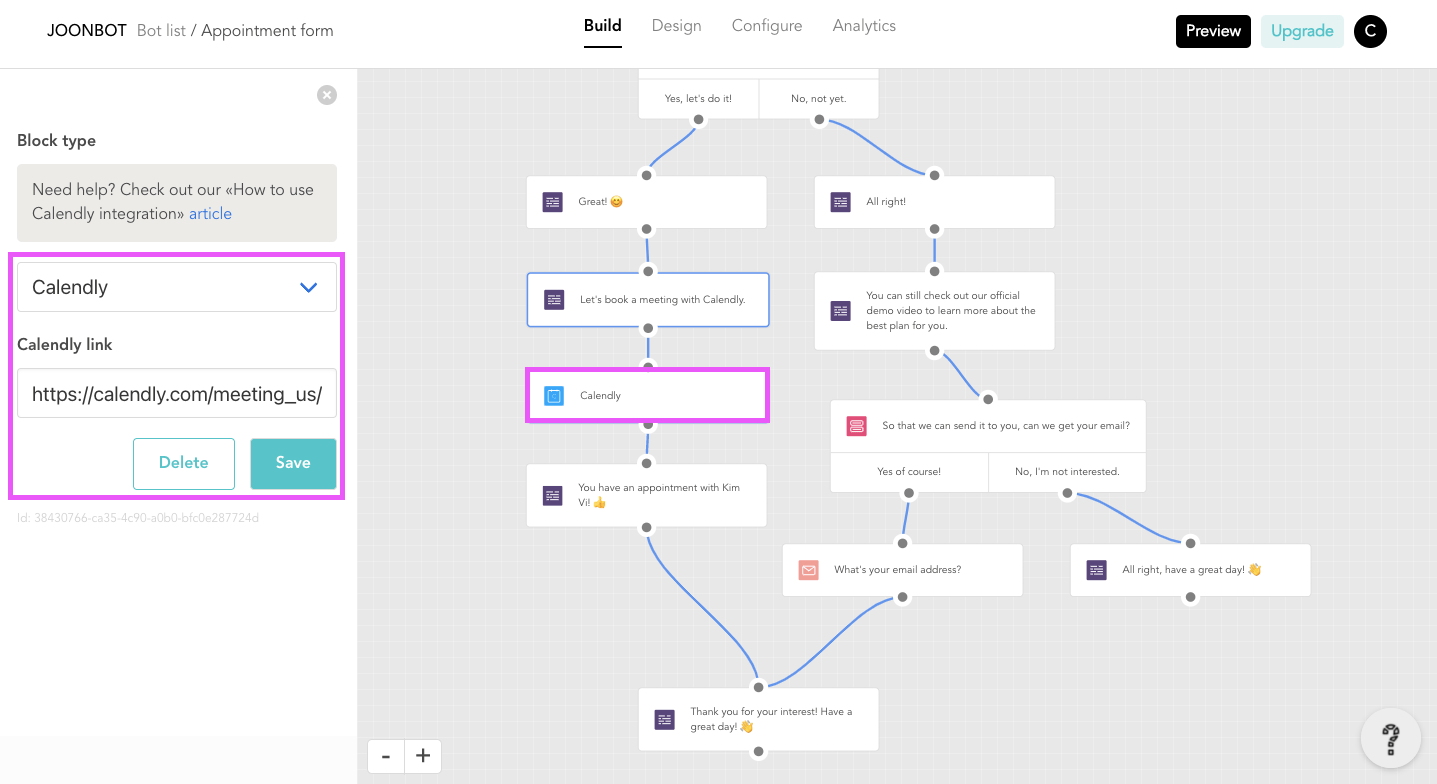 Joonbot is a good Typeform alternative because you see clearer where to book meetings with Joonbot.