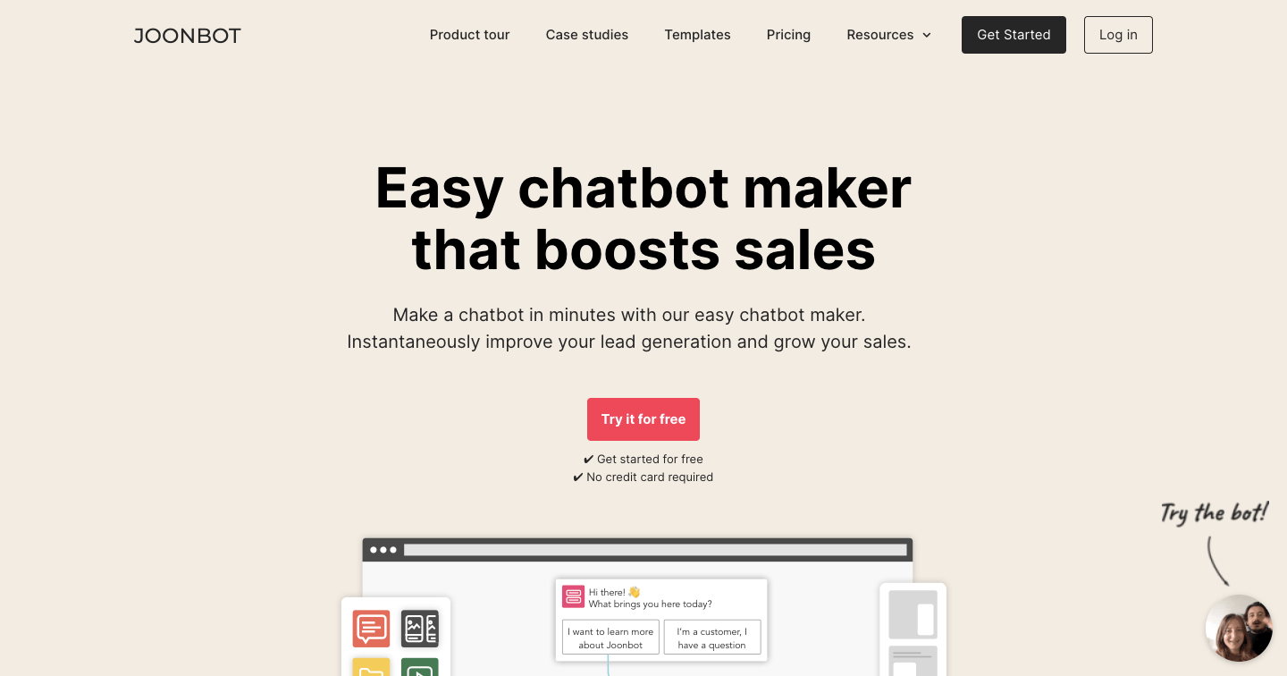 Pop ups vs chatbots welcome message.