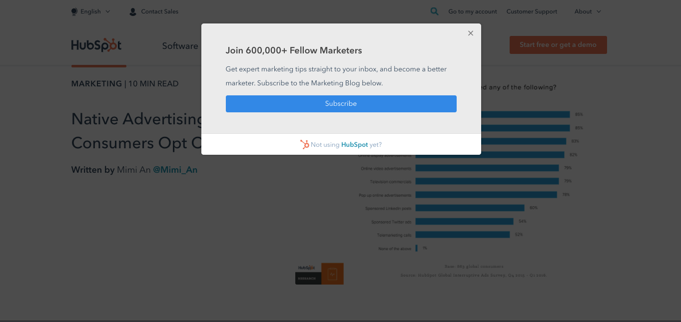 Pop ups vs chatbots: pop ups redirect you to another page.