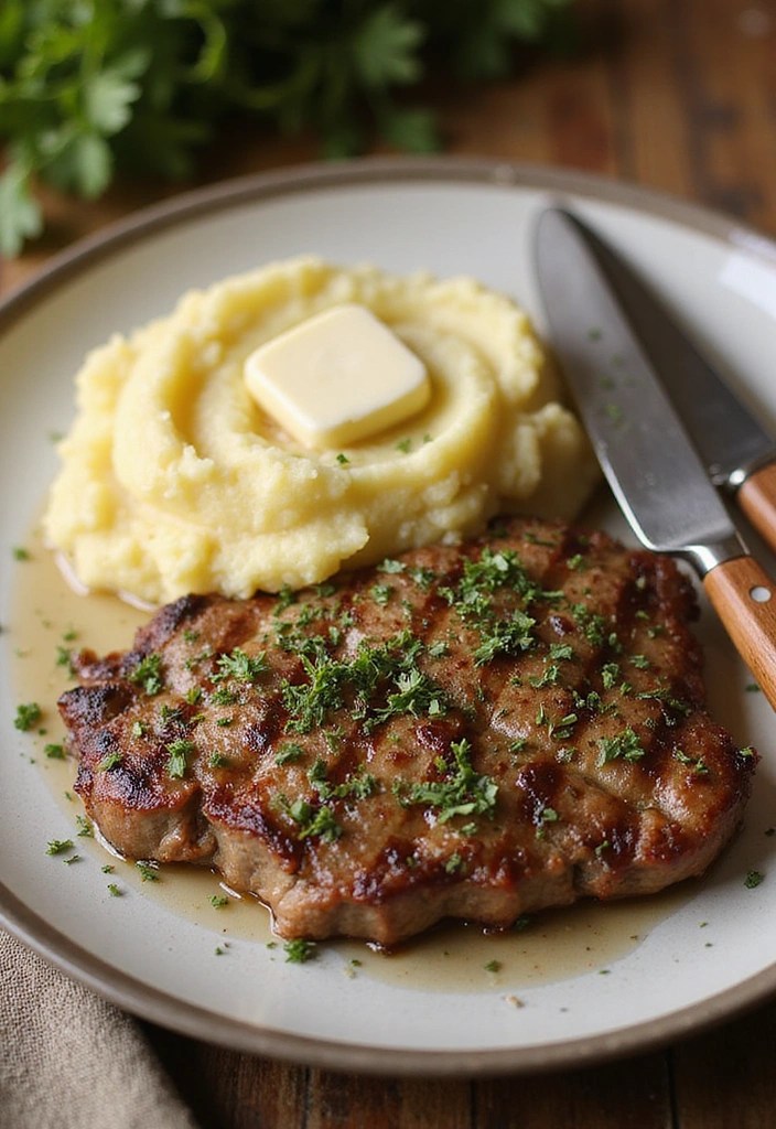 21 Steak Dinner Side Pairings That Just Work Perfectly 3. Herb Crusted Steak with Garlic Mashed Potatoes
