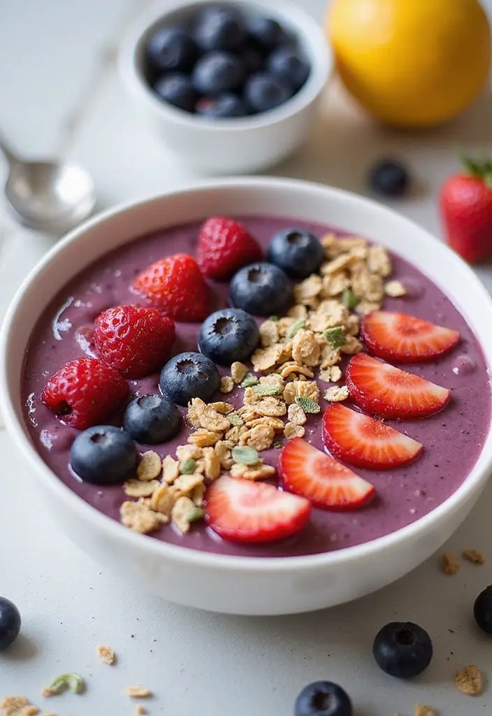 Best 29 New Year’s Breakfast Recipes for a Fresh Start - 11. Berry Smoothie Bowl