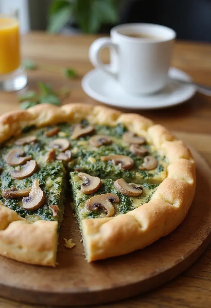 Best 29 New Year’s Breakfast Recipes for a Fresh Start - 17. Spinach and Mushroom Quiche