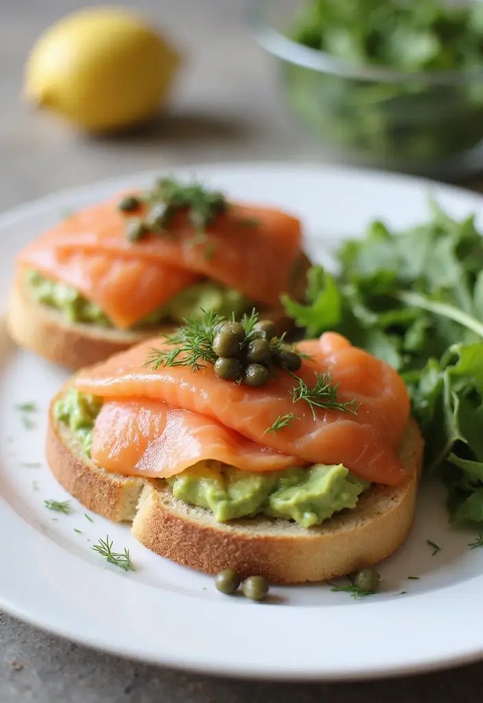 Best 29 New Year’s Breakfast Recipes for a Fresh Start - 21. Smoked Salmon and Avocado Toast