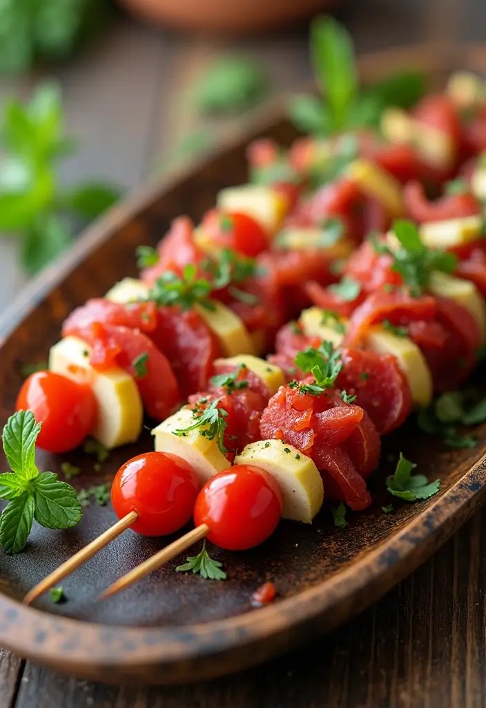 Best 30 New Year’s Eve Appetizer Recipes for Party Nights - 7. Antipasto Skewers