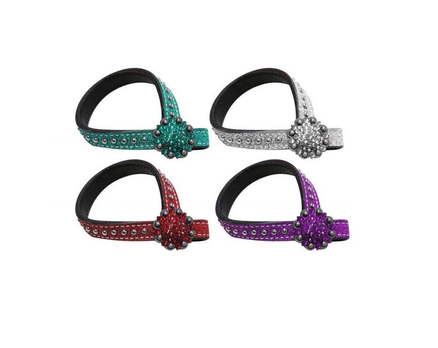 Glitter Leather Tie Down Keeper Jopps Tack